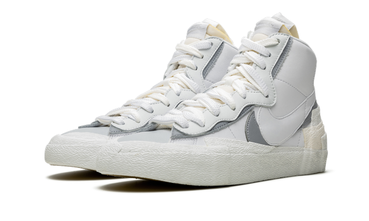 Blazer Mid Sacai White Grey