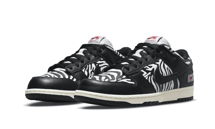 SB Dunk Low Quartersnacks Zebra