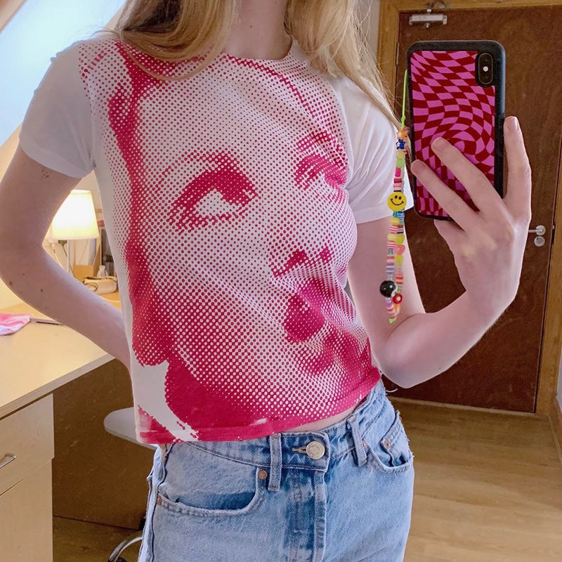 Teal Face T-Shirt