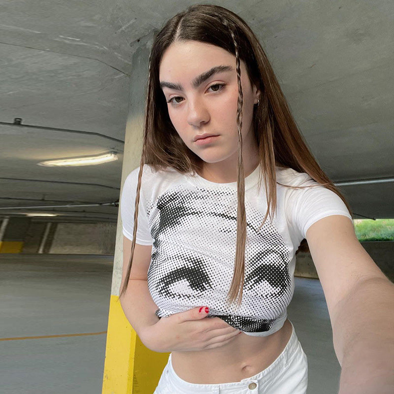 Teal Face T-Shirt