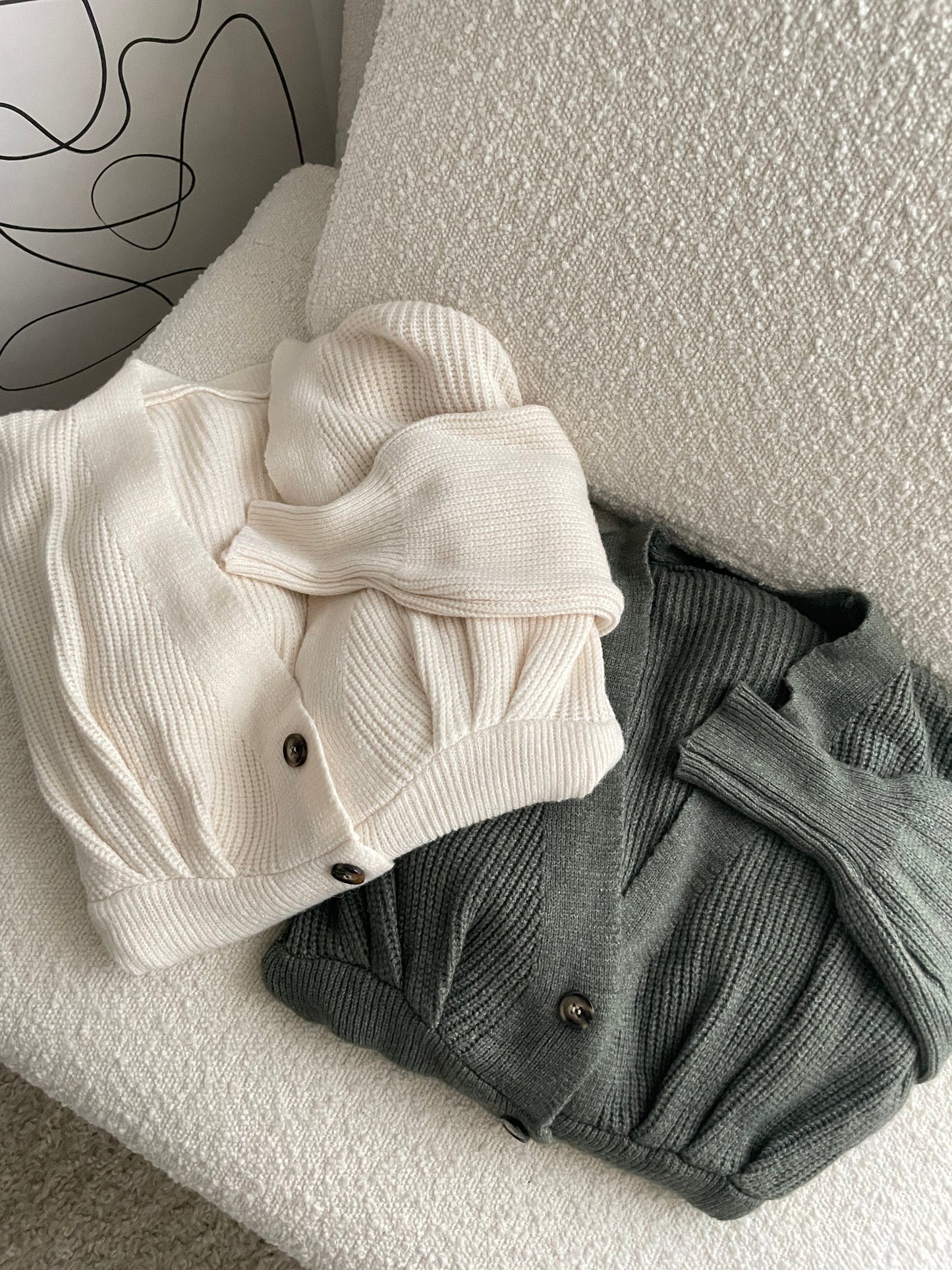 Robe en maille à boutons Lisa