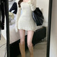 Calynda Knitted Lace Mini Dress