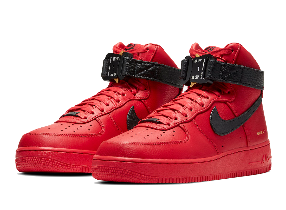 Air Force 1 High Alyx University Red Black