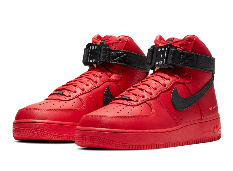 Air Force 1 High Alyx University Red Black