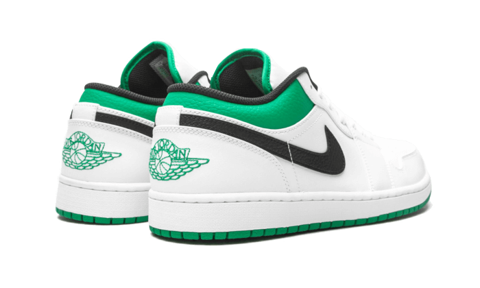 Air Jordan 1 Low White Lucky Green Black