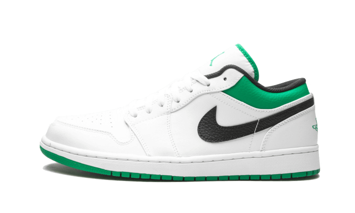 Air Jordan 1 Low White Lucky Green Black