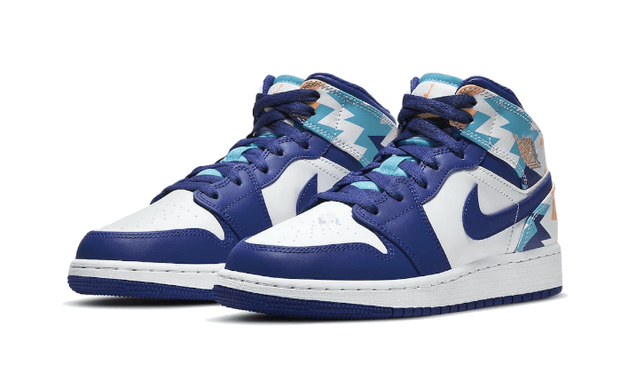 Air Jordan 1 Mid Geometric Print