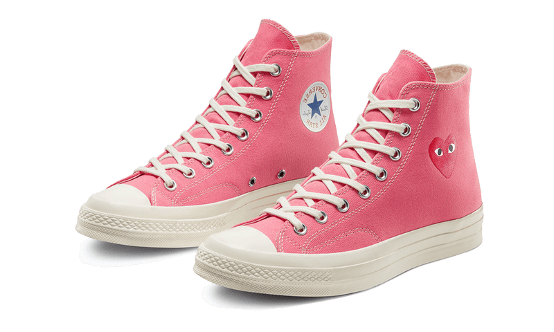 Chuck Taylor All-Star 70s Hi Comme des Garçons PLAY Bright Pink