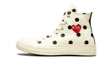 Chuck Taylor All-Star 70s Hi Comme des Garçons PLAY Polka Dot White