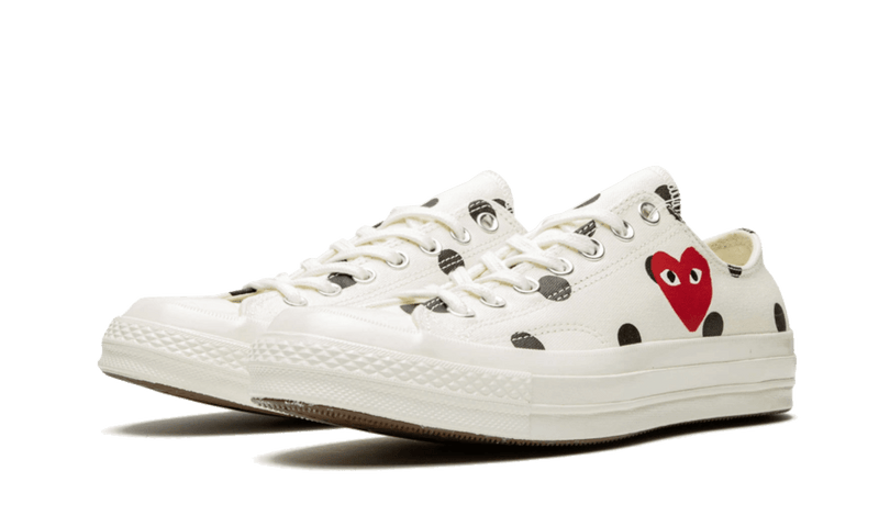 Chuck Taylor All-Star 70s Ox Comme des Garçons PLAY Polka Dot White