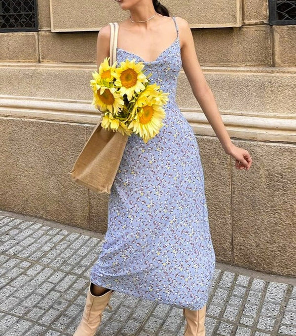 Isa Floral Midi Dress