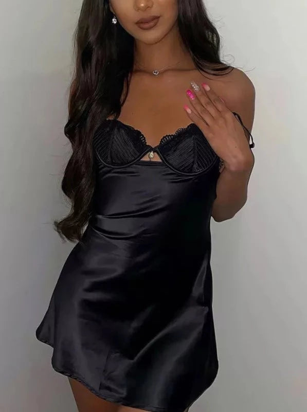 Katie Satin Mini Dress