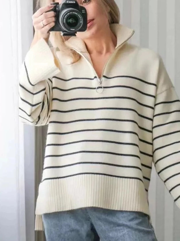Nena Loose Stripe Sweater