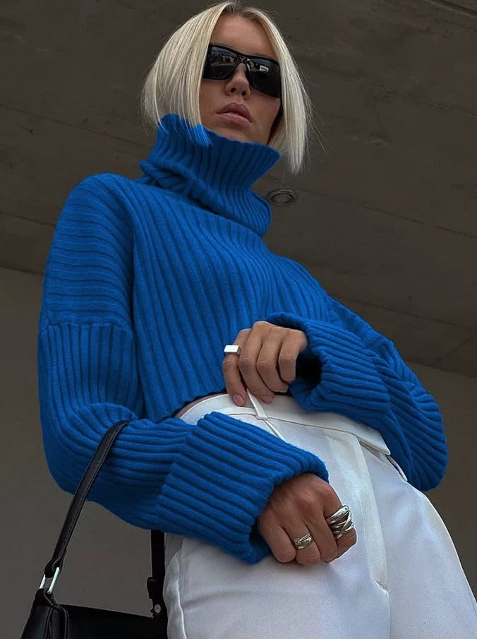 Norah Turtleneck Crop Sweater