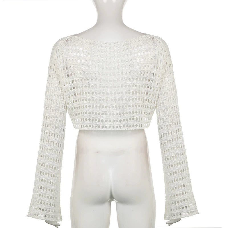 Yvonne Crop Knit Sweater