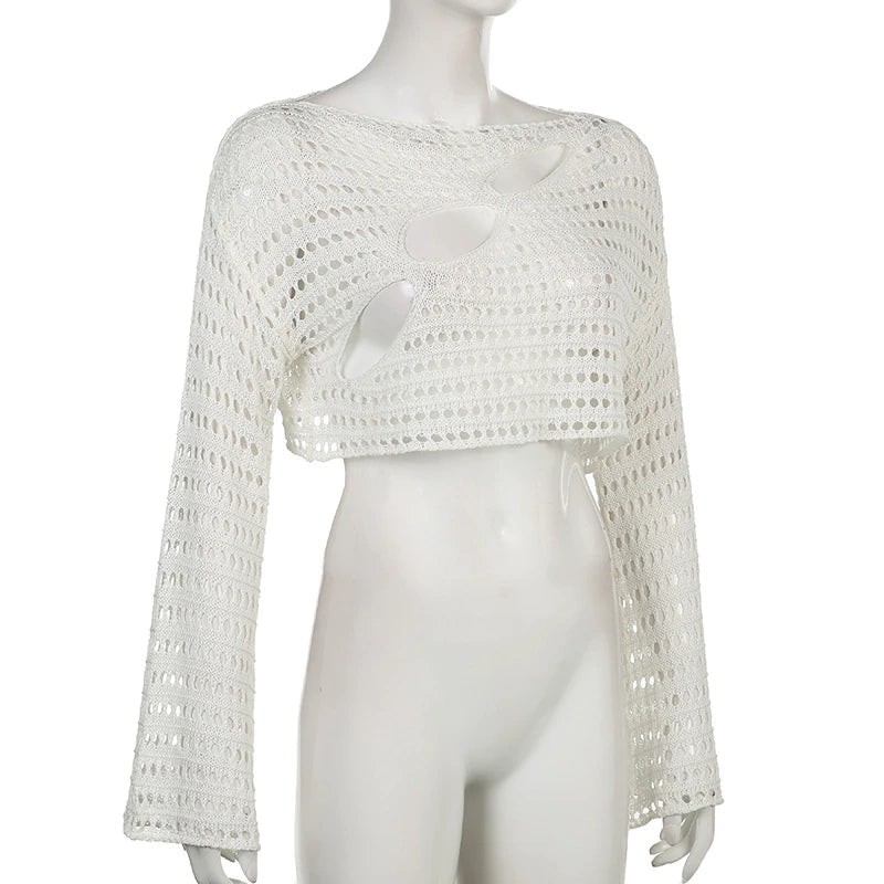 Yvonne Crop Knit Sweater