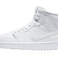 Air Jordan 1 Mid White Snakeskin