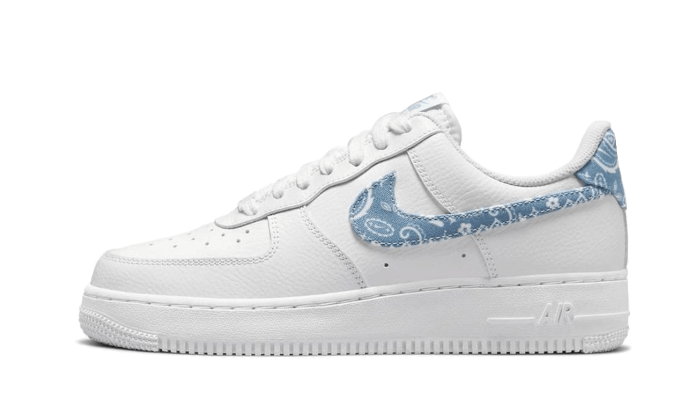 Air Force 1 Low '07 Essential White Worn Blue Paisley