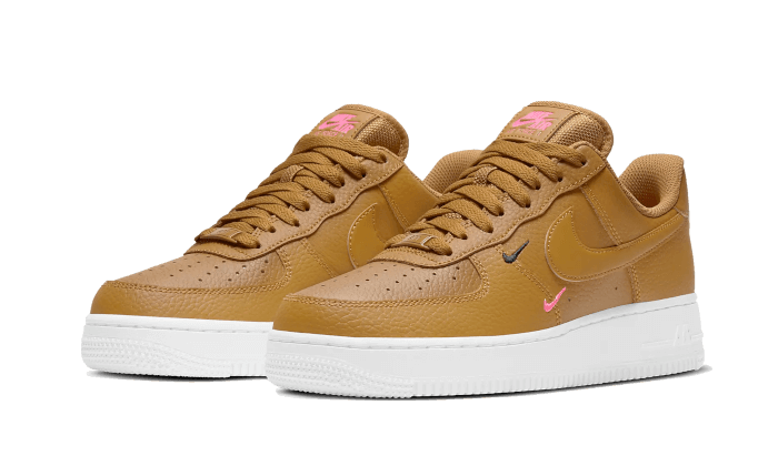 Air Force 1 Low Mini Swoosh Wheat Pink