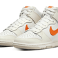 Dunk High White Orange